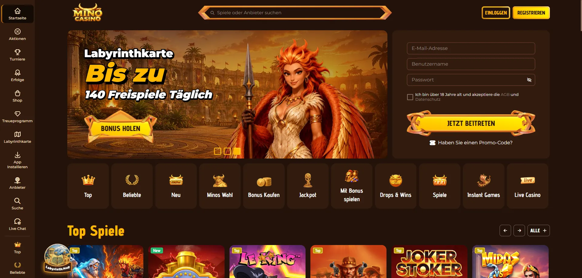 Mino Casino casin&ograve; online &mdash; panoramica della piattaforma italiana
